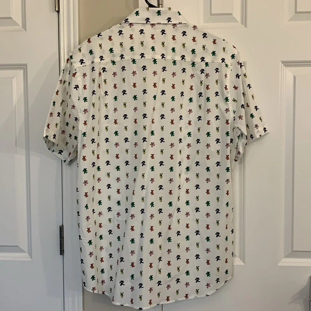 Section 119 ‘Grateful Dead’ White Casual Button Down Shirt - Picture 5 of 5
